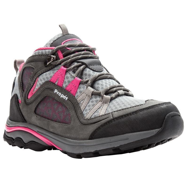 Propet Shoes Women's Propet Peak-Grey/Berry - Click Image to Close