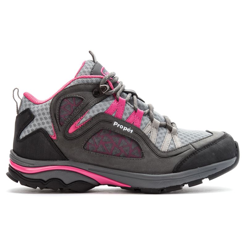 Propet Shoes Women's Propet Peak-Grey/Berry - Click Image to Close