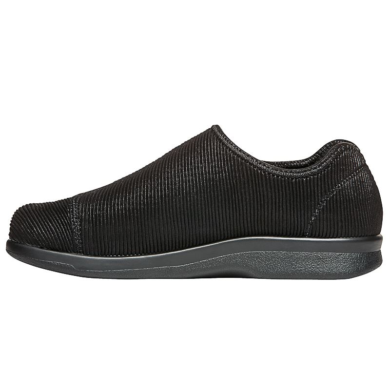 Propet Shoes Men's Cush'N Foot-Black Corduroy - Click Image to Close