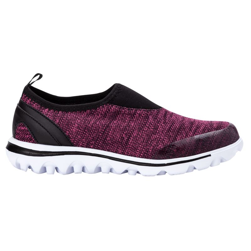 Propet Shoes Women's TravelActive Slip-On-Berry Heather