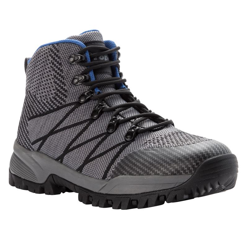 Propet Shoes Men's Traverse-Grey/Black - Click Image to Close