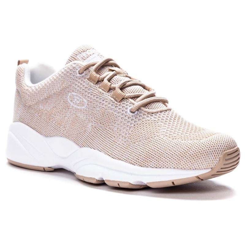 Propet Shoes Women's Stability Fly-Sand/White