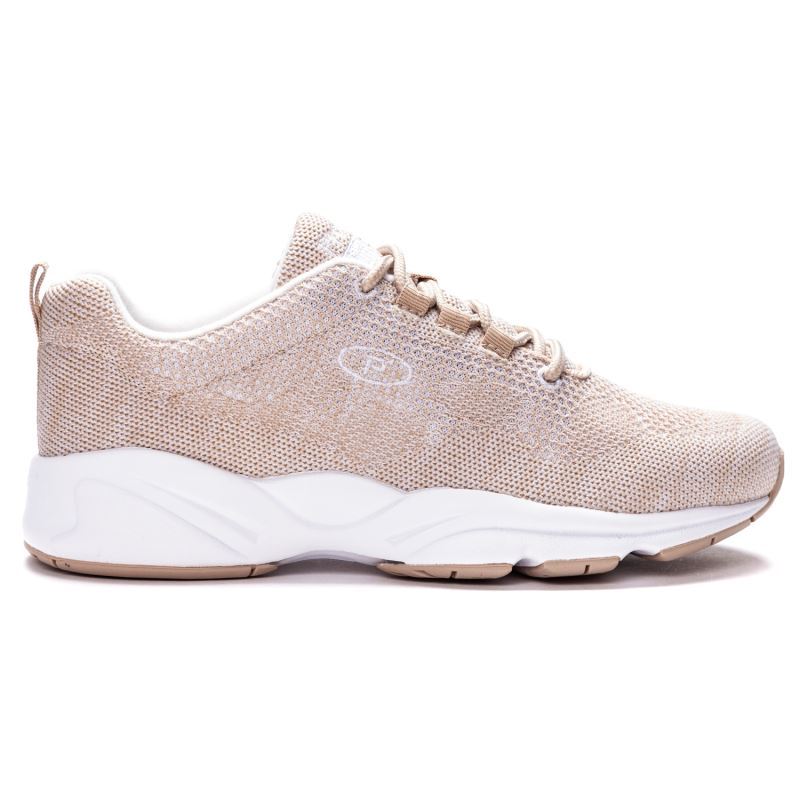 Propet Shoes Women's Stability Fly-Sand/White