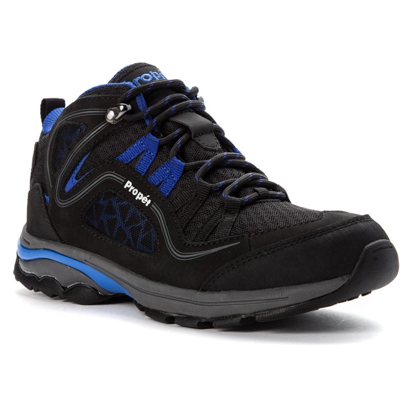 Propet Shoes Women's Propet Peak-Black/Royal Blue