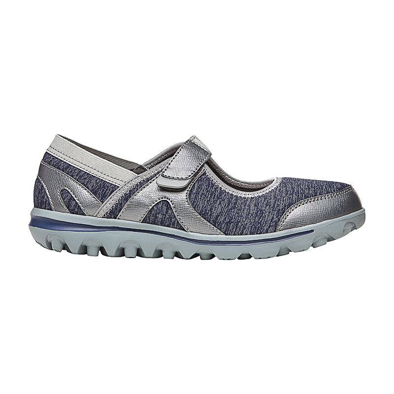 Propet Shoes Women's Onalee-Blue/Silver - Click Image to Close