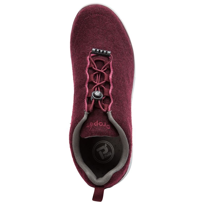 Propet Shoes Women's TravelFit Prestige-Burgundy Flannel - Click Image to Close
