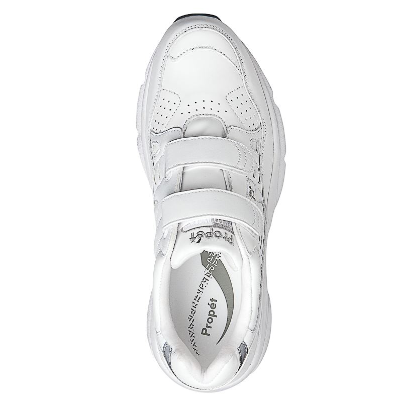 Propet Shoes Men's Stability Walker Strap-White