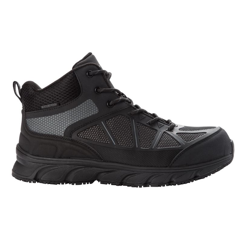 Propet Shoes Men's Seeley Hi-Dark Grey/Black