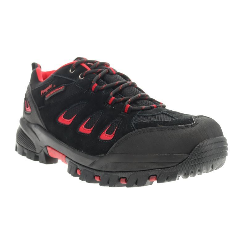 Propet Shoes Men's Ridge Walker Low-Black/Red