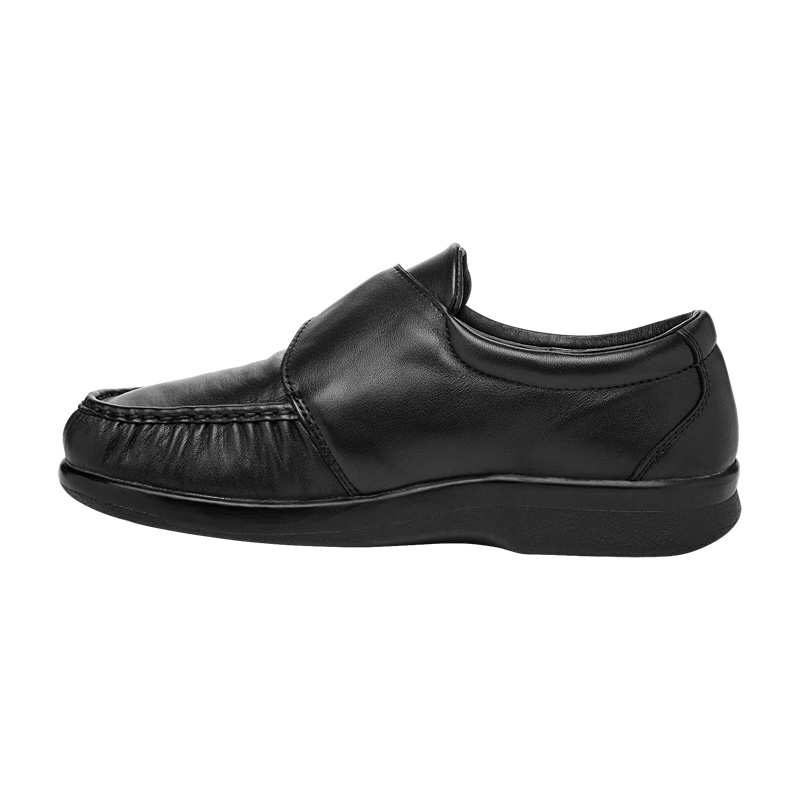 Propet Shoes Men's Pucker Moc-Black - Click Image to Close