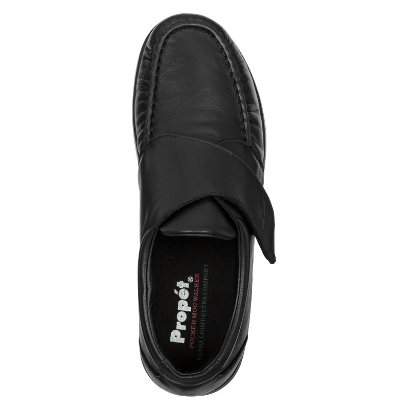 Propet Shoes Men's Pucker Moc-Black - Click Image to Close
