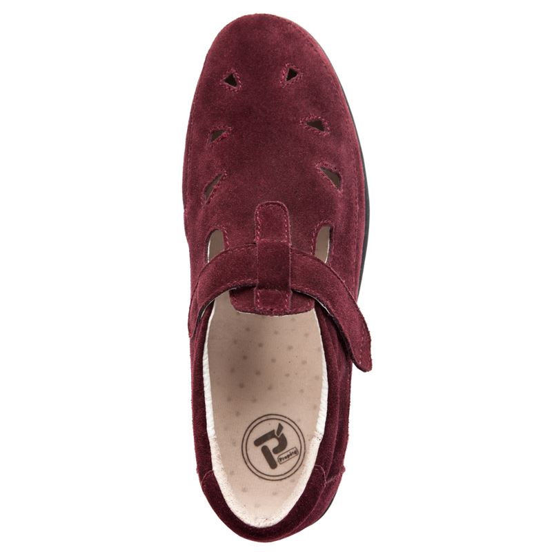 Propet Shoes Women's Ladybug-Wine Suede