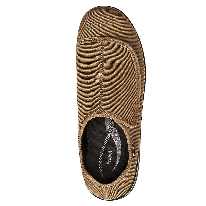 Propet Shoes Men's Cush'N Foot-Sand Corduroy