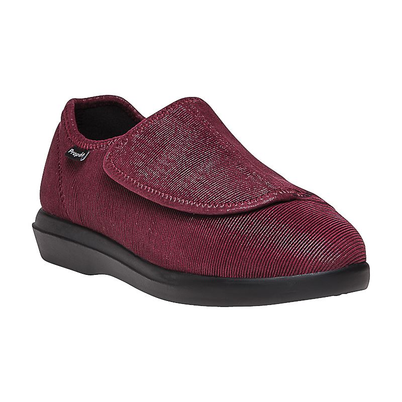 Propet Shoes Women's Cush'n Foot-Merlot Corduroy