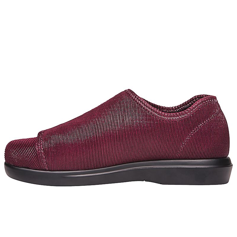 Propet Shoes Women's Cush'n Foot-Merlot Corduroy