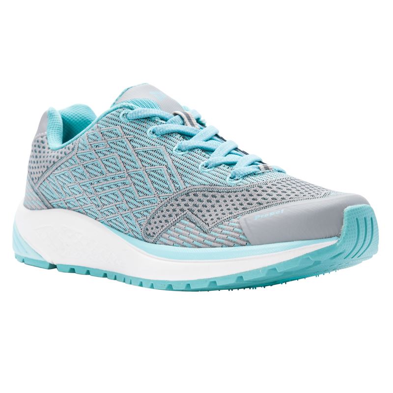 Propet Shoes Women's Propet One-Grey/Mint