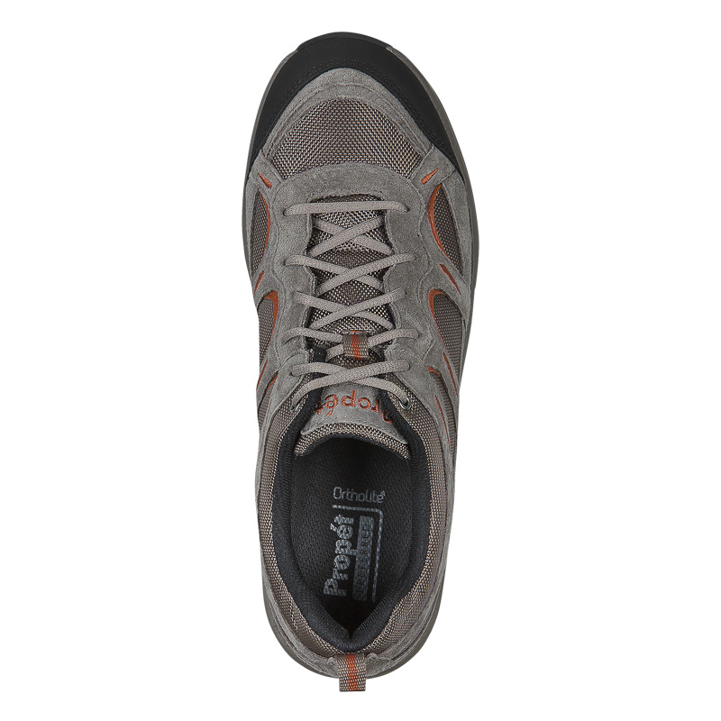 Propet Shoes Men's Connelly-Gunsmoke/Orange - Click Image to Close