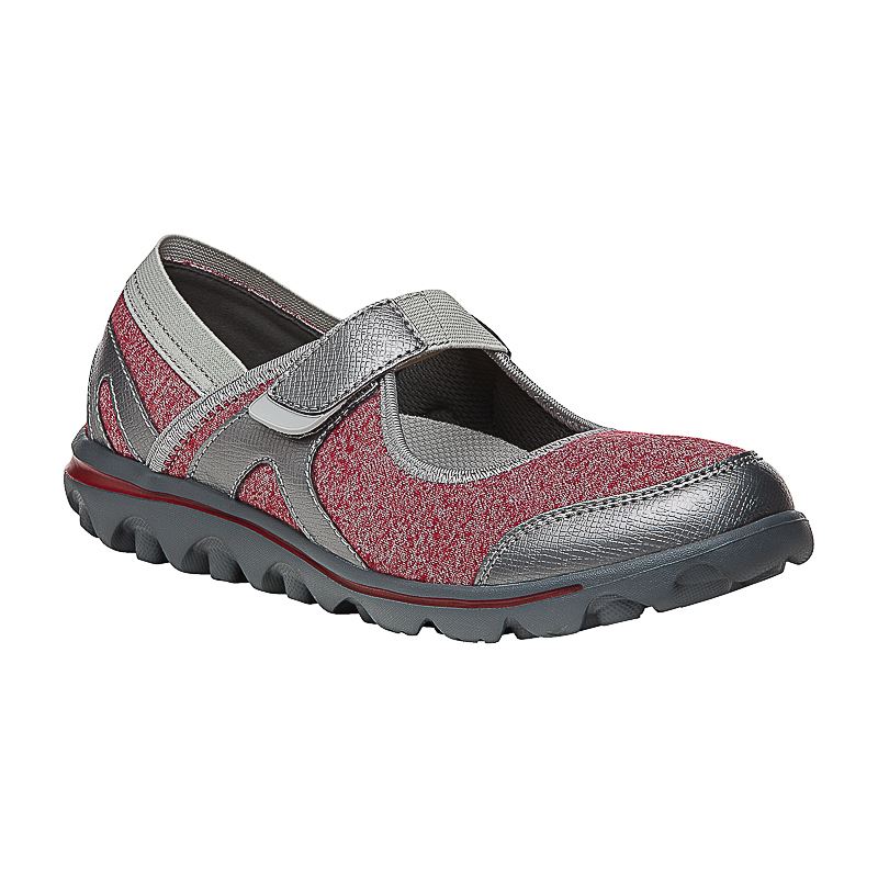 Propet Shoes Women's Onalee-Red/Silver