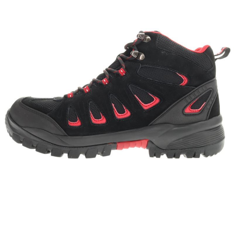 Propet Shoes Men's Ridge Walker-Black/Red - Click Image to Close