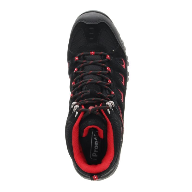 Propet Shoes Men's Ridge Walker-Black/Red - Click Image to Close