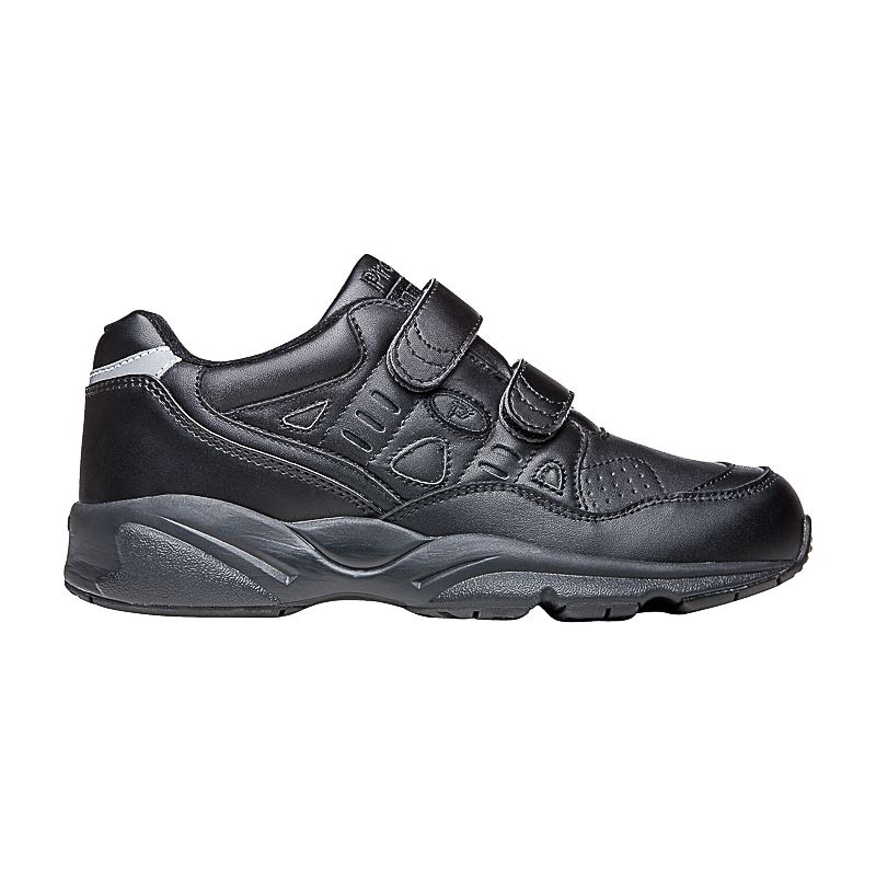 Propet Shoes Men's Stability Walker Strap-Black