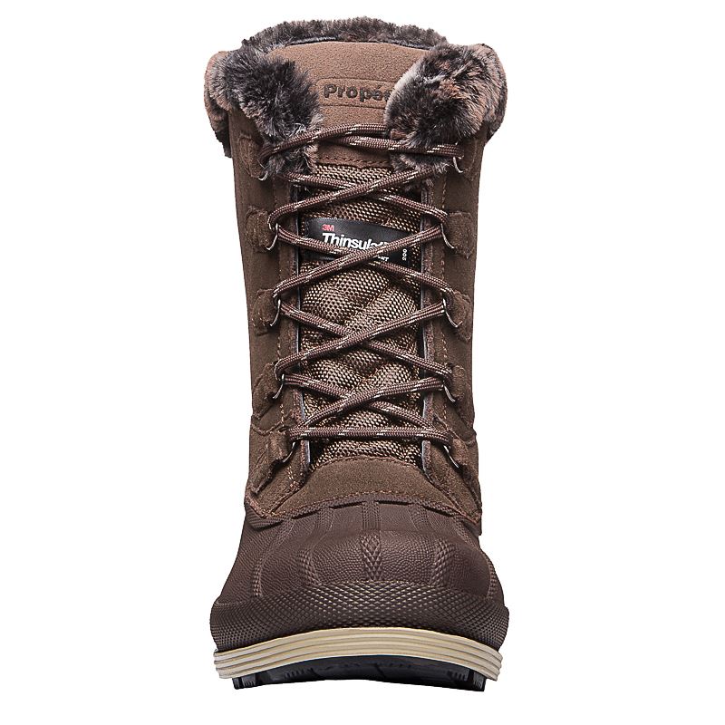 Propet Shoes Women's Lumi Tall Lace-Brown