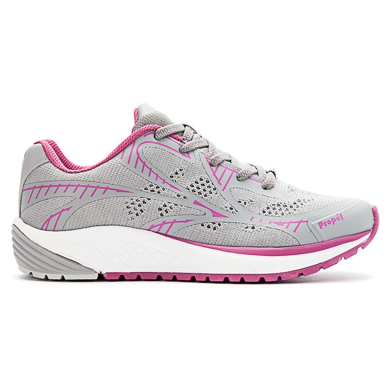 Propet Shoes Women's Propet One LT-Grey/Berry - Click Image to Close