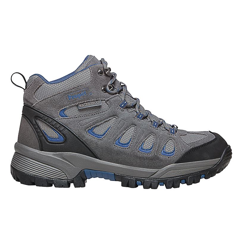 Propet Shoes Men's Ridge Walker-Grey/Blue