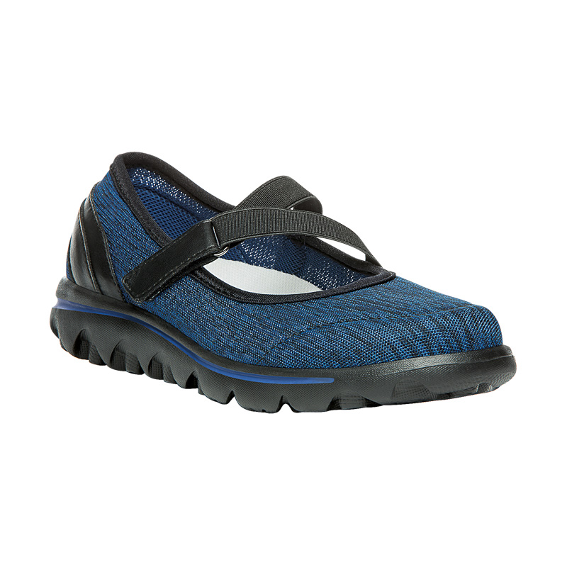 Propet Shoes Women's TravelActiv Mary Jane-Black/Navy Heather