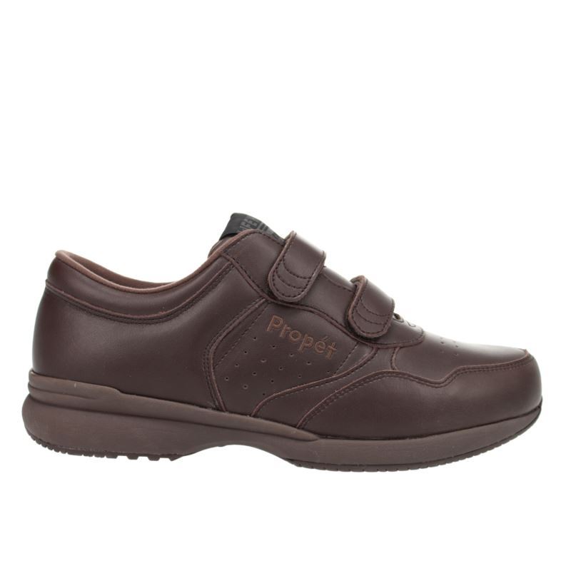 Propet Shoes Men's LifeWalker Strap-Brown - Click Image to Close