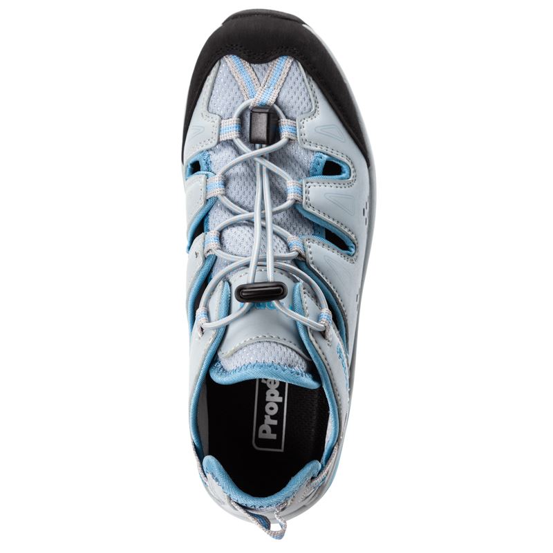 Propet Shoes Women's Piper-Lt Grey/Lt Blue