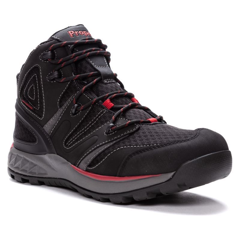 Propet Shoes Men's Veymont-Black/Red