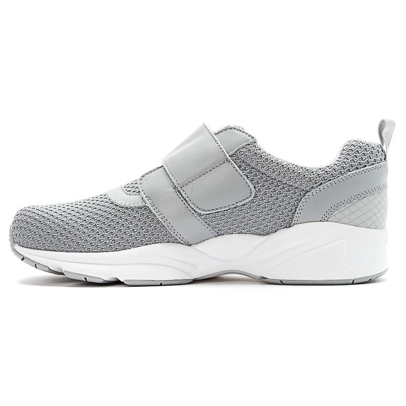 Propet Shoes Men's Stability X Strap-Lt Grey