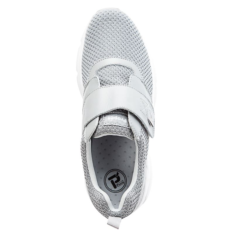 Propet Shoes Men's Stability X Strap-Lt Grey