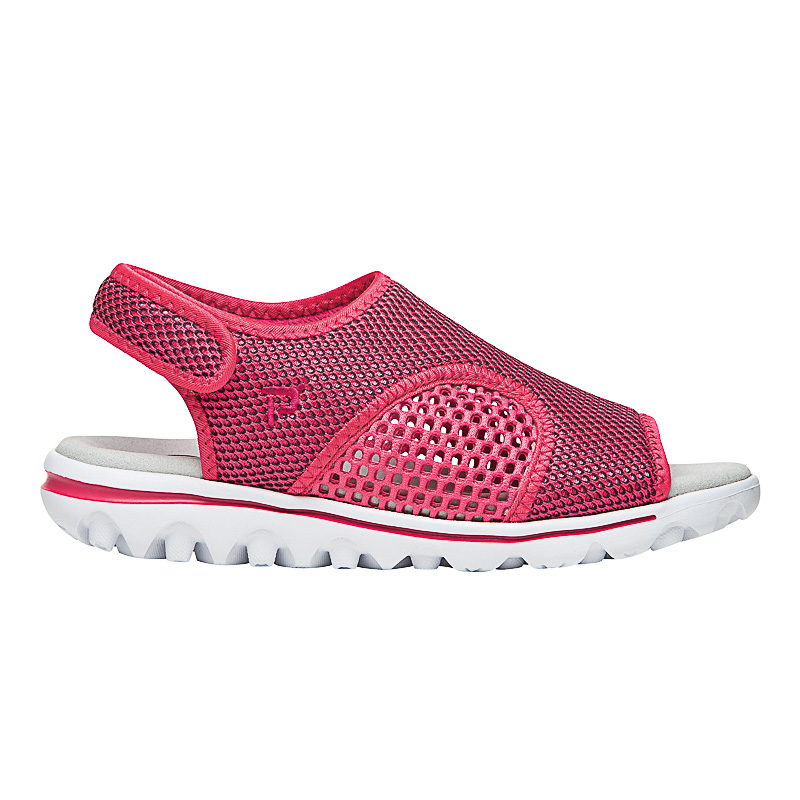 Propet Shoes Women's TravelActiv SS-Red/Black