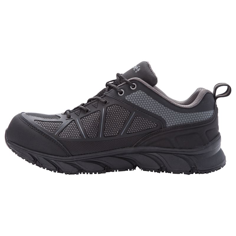 Propet Shoes Men's Seeley-Dark Grey/Black