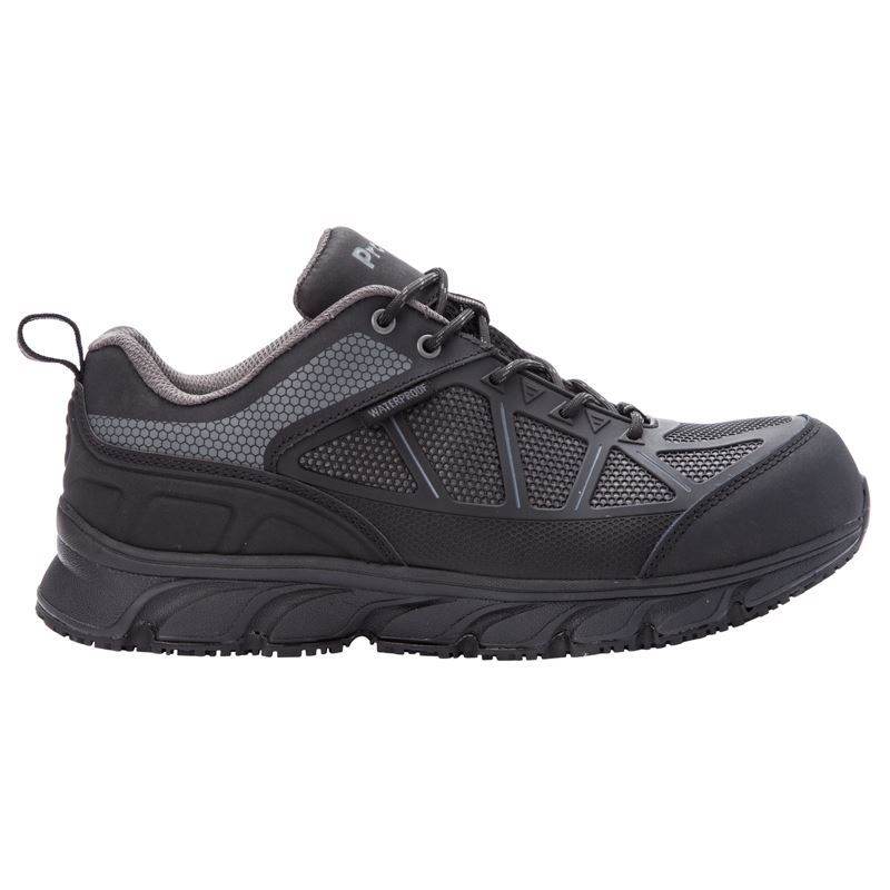 Propet Shoes Men's Seeley-Dark Grey/Black - Click Image to Close
