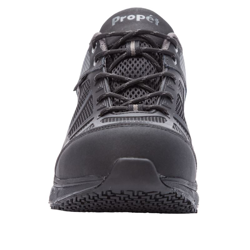 Propet Shoes Men's Seeley-Dark Grey/Black - Click Image to Close