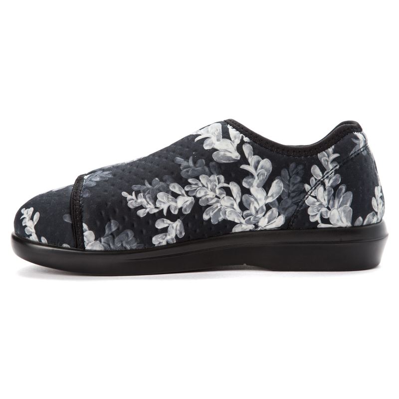 Propet Shoes Women's Cush'n Foot-Black Floral