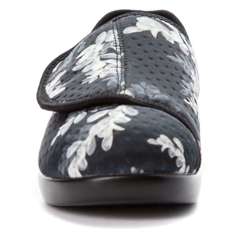 Propet Shoes Women's Cush'n Foot-Black Floral