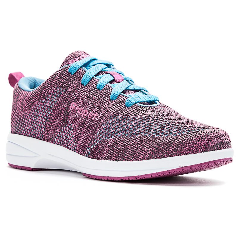 Propet Shoes Women's Washable Walker Evolution-Berry/Blue