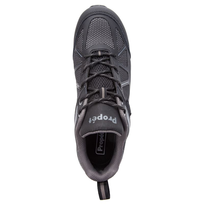 Propet Shoes Men's Seeley-Dark Grey/Black