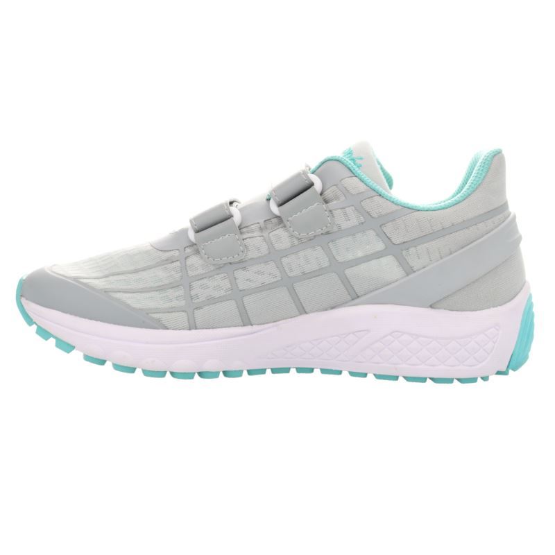 Propet Shoes Women's Propet One Twin Strap-Grey/Mint - Click Image to Close