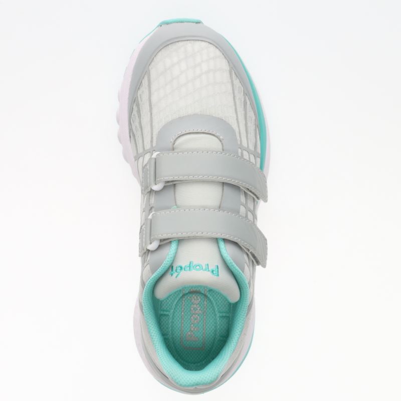 Propet Shoes Women's Propet One Twin Strap-Grey/Mint