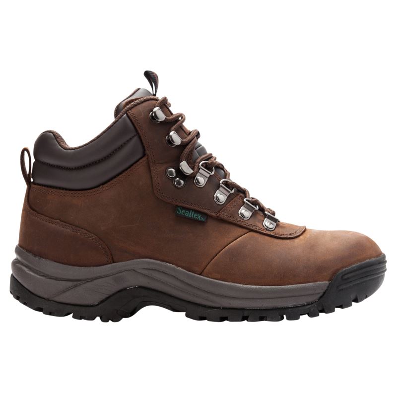 Propet Shoes Men's Cliff Walker-Brown Crazy Horse - Click Image to Close