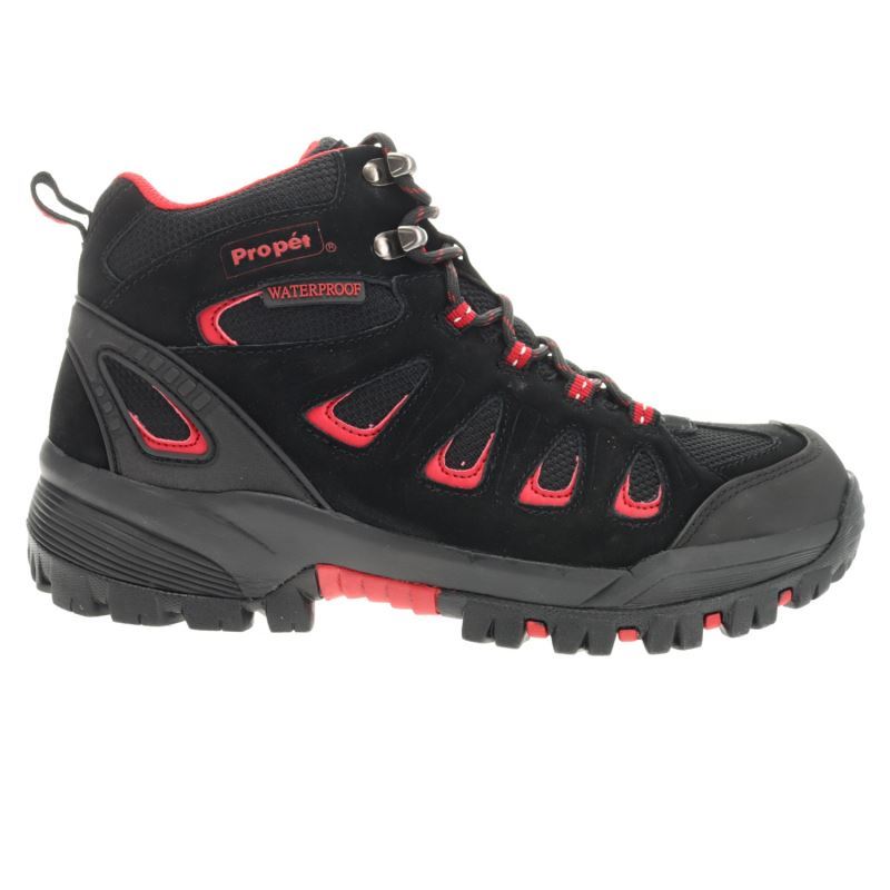 Propet Shoes Men's Ridge Walker-Black/Red