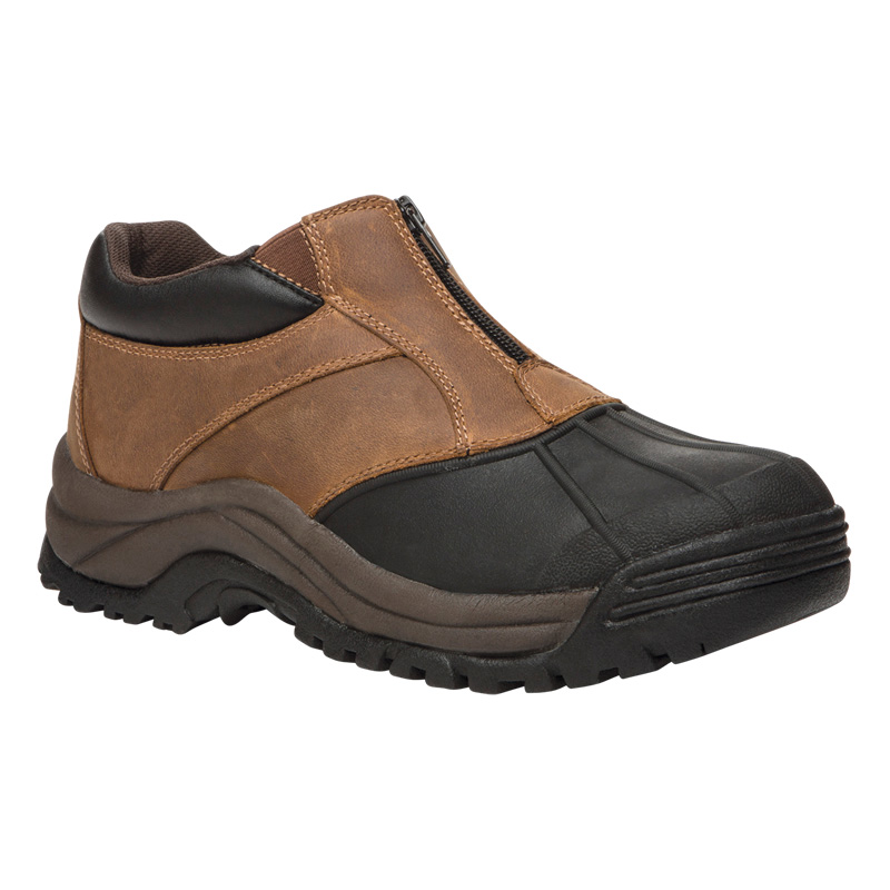 Propet Shoes Men's Blizzard Ankle Zip-Brown/Black - Click Image to Close