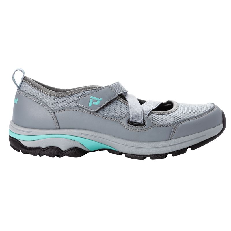 Propet Shoes Women's Poppy-Grey/Mint - Click Image to Close