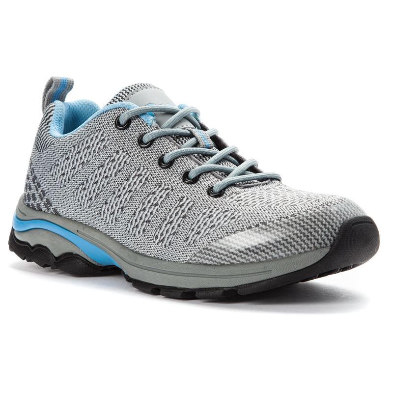 Propet Shoes Women's Petra-Lt Grey/Lt Blue