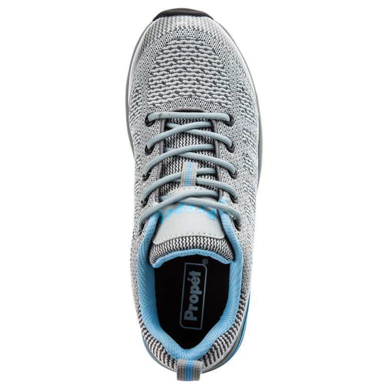 Propet Shoes Women's Petra-Lt Grey/Lt Blue